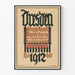 Vintage Dresden 1912 Art Exhibition Poster