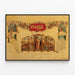 Póster vintage de Coca-Cola elegancia y frescura — cuadro enmarcado en la pared