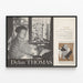 Póster Retrato e Historia de Dylan Thomas para Decoración de Pared — cuadro enmarcado en la pared