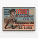 Vintage Poster E. Fouquet 138 Rue de Rivoli Paris — framed artwork on a wall