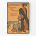 Póster vintage de pieles E. & O. Merzbacher en Múnich