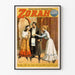 Póster vintage Zorah pieza romántica de Edwin Arden