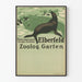 Póster vintage del Jardín Zoológico de Elberfeld con otarios