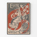 Póster decorativo elegante estilo Art Nouveau
