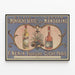 Póster vintage Elixir de la Montaña Verde y Néctar de los Mandarinos — cuadro enmarcado en la pared