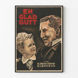 Vintage Poster in Glad Gutt by Bjørnstjerne Bjørnson
