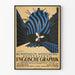 Póster vintage de exposición inglesa 'Englische Graphik' 1923
