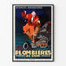 Póster vintage Plombières-les-Bains - Tratamiento contra enteritis y reumatismos