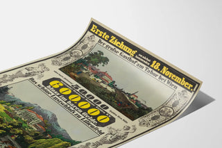 Vintage lottery poster - Draw of November 18 in Vienna