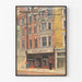 Póster vintage de la fachada de la librería Francis Edwards en Londres