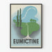Póster publicitario vintage Eumictine para vías urinarias