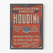 Póster vintage Houdini Europe's Eclipsing Sensation