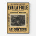 Póster vintage Éva la Loca por Auguste Ménard