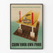 Póster de decoración mural Cultive su propia comida