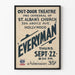 Vintage outdoor theater poster for Everyman in Hollywood