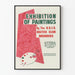 Póster vintage de exposición de pinturas por el U.S.I.S. Sketch Club
