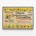 Póster vintage del Teatro de los Bonshommes Guillaume Exposición 1900 — cuadro enmarcado en la pared