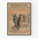 Póster de exposición sobre los crímenes alemanes de 1917 - decoración mural histórica