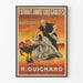 Póster vintage Extracto de Lejía El Gallo Gaulés - Anuncio de química R. Guichard Burdeos