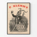 Póster vintage F. Klemm's Bock con cabra antropomórfica