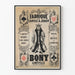 Póster vintage Fábrica de Cartas de Juego Bony Lunéville