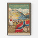 Póster vintage de película noruega Fante-Anne con paisaje y bandera