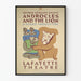 Vintage theatrical poster of Androcles and the Lion by George Bernard Shaw