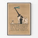Póster vintage patriótico para reclutamiento en la Marina