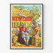 Póster vintage de té New Crop Teas estilo oriental