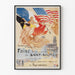 Historical Wall Decoration Poster for the Franco-American Fair of Saint-Sulpice 1917