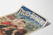 Póster vintage Folies Bergère Grandes luchas con manos planas