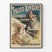 Póster vintage Folies-Bergère Léonati Vélocipedista y Dalvini Payaso