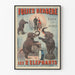 Póster vintage Folies Bergère Los 2 elefantes de la princesa Sheherazade