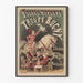 Póster vintage Folies Bergère Troupe Bugny con animales de circo