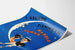 Póster vintage For Heaven's Sake sobre fondo de luna azul