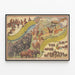 Vintage Animal Poster Forepaugh & Sells Brothers 1899 — framed artwork on a wall