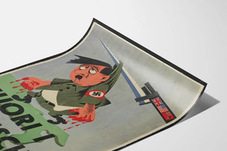 Póster de propaganda histórica Fuori I Tedeschi
