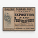 Póster de exposición de arte fotográfico Galería Durand-Ruel 1895 — cuadro enmarcado en la pared
