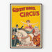 Póster vintage del circo Gentry Bros. con Miss Louise Hilton