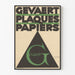 Póster vintage geométrico Gevaert placas papeles