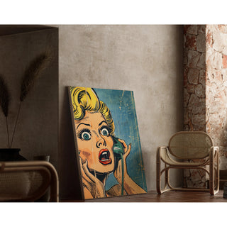 Tableau Pop Art - Surprise au Téléphone