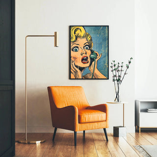 Tableau Pop Art - Surprise au Téléphone
