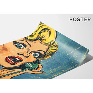 Tableau Pop Art - Surprise au Téléphone