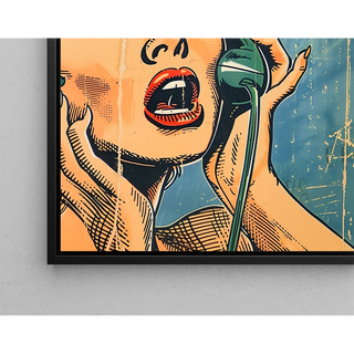 Tableau Pop Art - Surprise au Téléphone