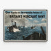 Póster de la Nave Mercante Británica - Héroe del Día a Día — cuadro enmarcado en la pared