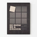 Póster minimalista Go Show Me a Dragon por Gene Feldman