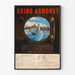Vintage Poster of a Port View Through a Porthole
