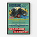 Póster Vintage Tren Naranja Flor de Azahar en Florida