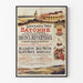 Póster vintage de la Gran Plaza de Toros de Bayona