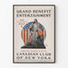 Póster vintage Gran Beneficio Entretenimiento y Reunión Patriótica 1918